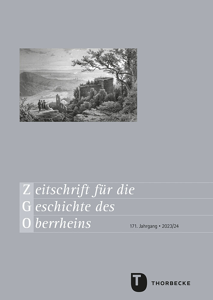 Produktabbildung: Zeitschrift für die Geschichte des Oberrheins