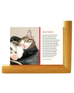 Kartenaufsteller aus Ahornholz (mit Gratis-Karte)