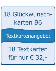 18 Glückwunschkarten B6