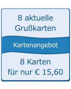8 aktuelle Grußkarten