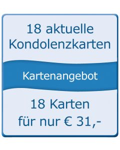 18 aktuelle Kondolenzkarten