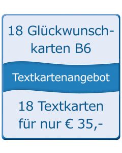 18 Glückwunschkarten B6