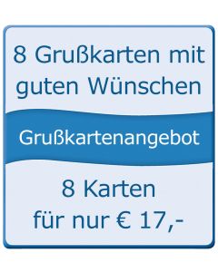 8 Grußkarten mit guten Wünschen