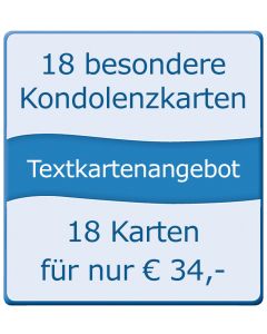 18 besondere Kondolenzkarten