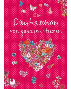 Ein Dankeschön von ganzem Herzen