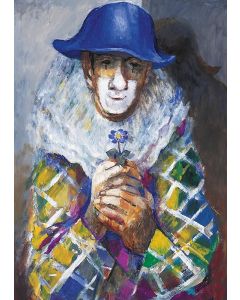 Harlekin mit Leberblümchen