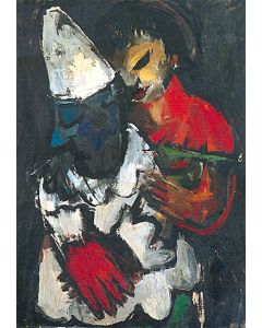 Harlekin und Mädchen