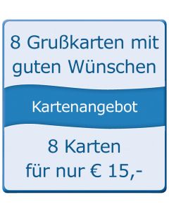 8 Grußkarten mit guten Wünschen