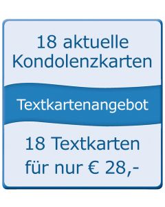 18 aktuelle Kondolenzkarten