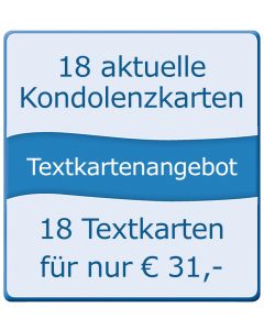 18 aktuelle Kondolenzkarten