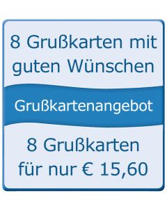 8 Grußkarten mit guten Wünschen