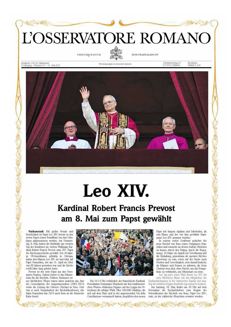 Zeitschrift L´Osservatore Romano