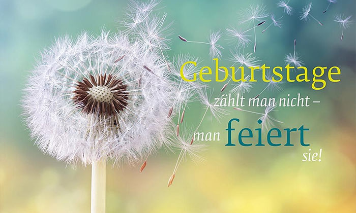 Impulskarte - Geburtstage zählt man nicht – man feiert sie!