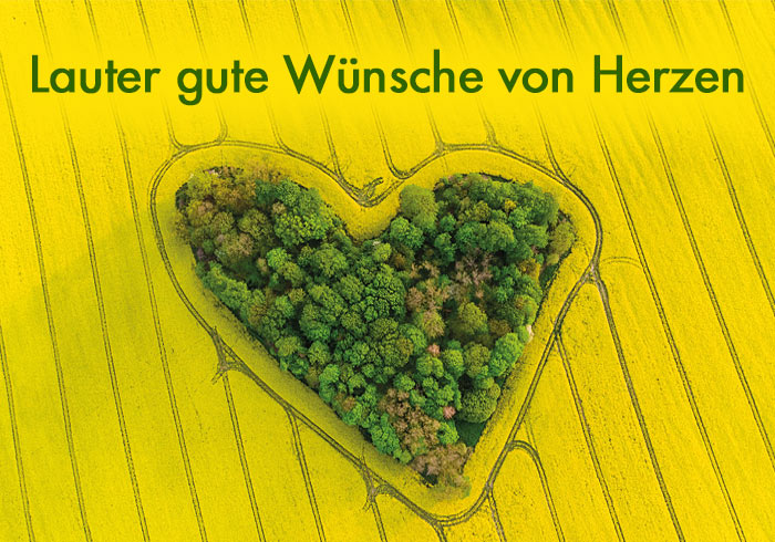 Lauter gute Wünsche von Herzen